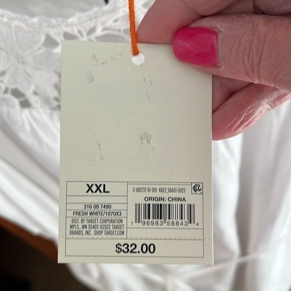 Knox Rose NWT Women’s White Dress With Belt Tie Size XXL - Picture 3 of 9